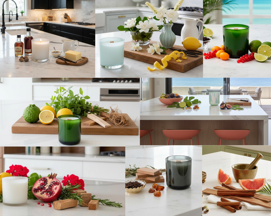 Collage of candle notes
